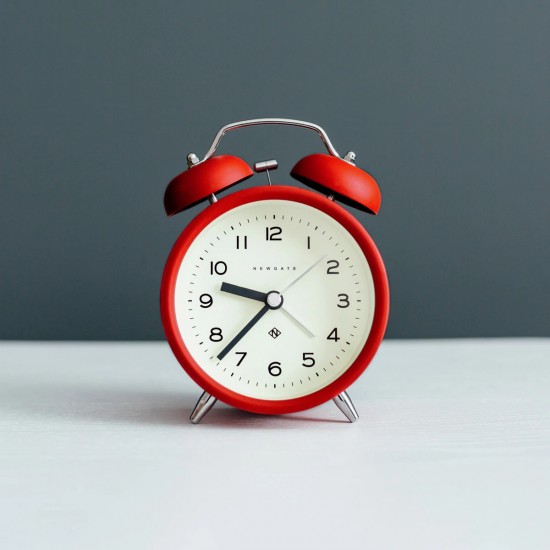 小物 R&D.M.Co- CHARLIE BELL Newgate Charlie Twin Bell Echo Alarm Clock Matte Posh Grey